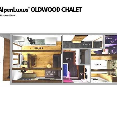 Alpenluxus Presents Oldwood - Balcony & Car Park